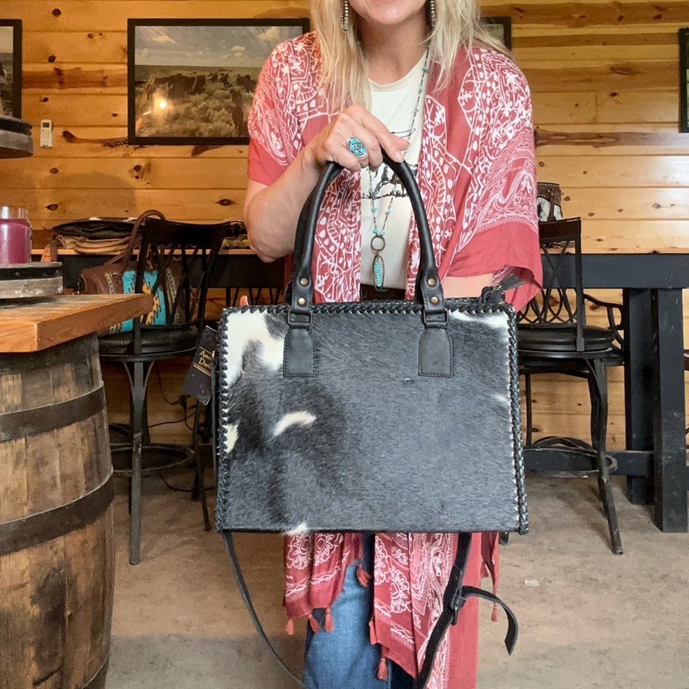 American Darling Hair on Hide Purse/Laptop Bag